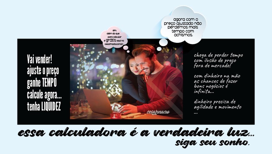 AVALIE SEU IMÓVEL AGORA MESMO... - CESARINACIO - Imóveis de Nicho